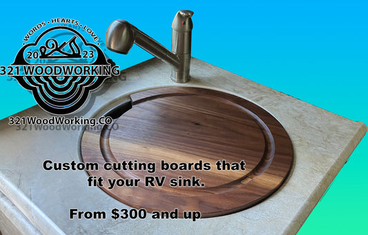 Custom Cutting Board for RV Sinks
